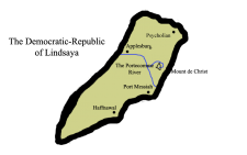 Location of Democratic-Republic of Lindsaya